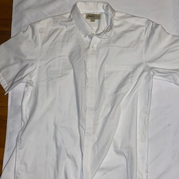 White Casual Button Down Shirt for Men - Picture 1 of 2